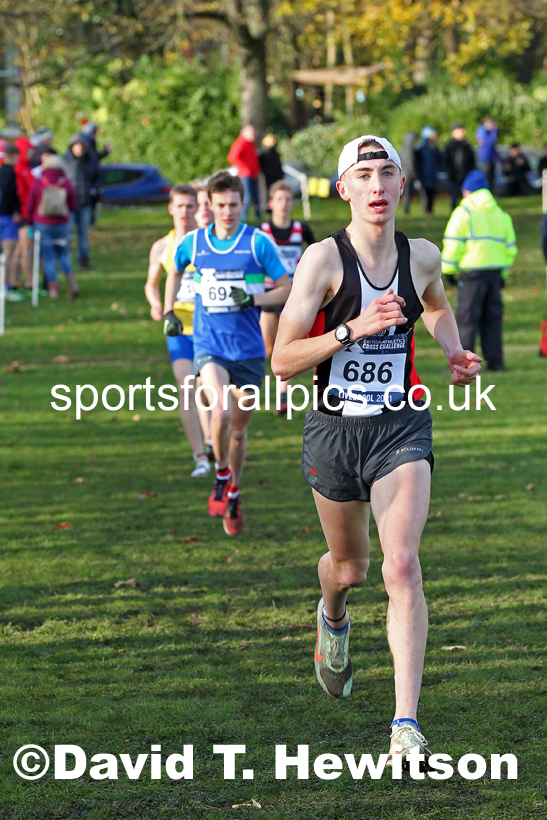 Mens under-17s, European Cross Country Championships Trials, Sefton Park, Liverpool. Photo: David T. Hewitson/Sports for All Pics